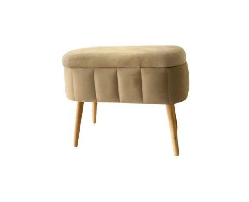 Storage Pouf in Beige