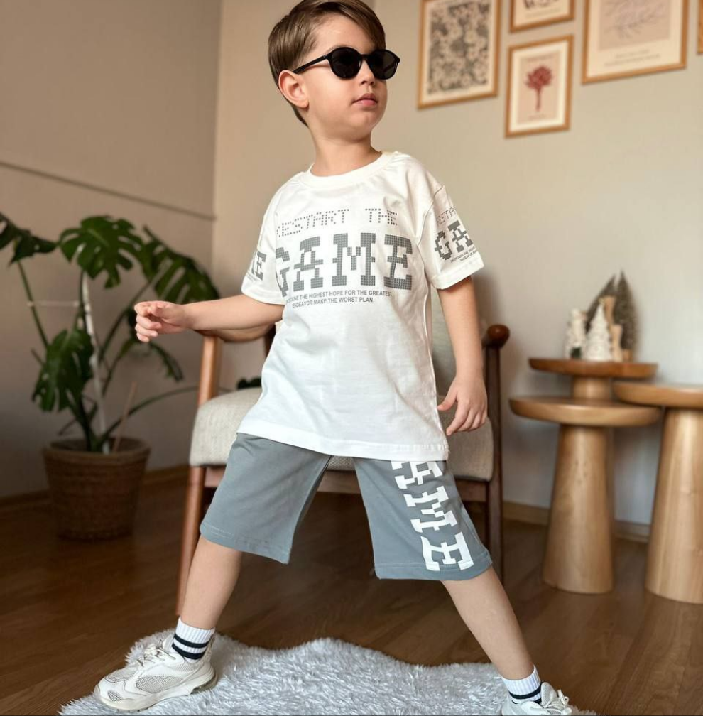 Boys’ Game Cotton Summer Set / 6–7Y