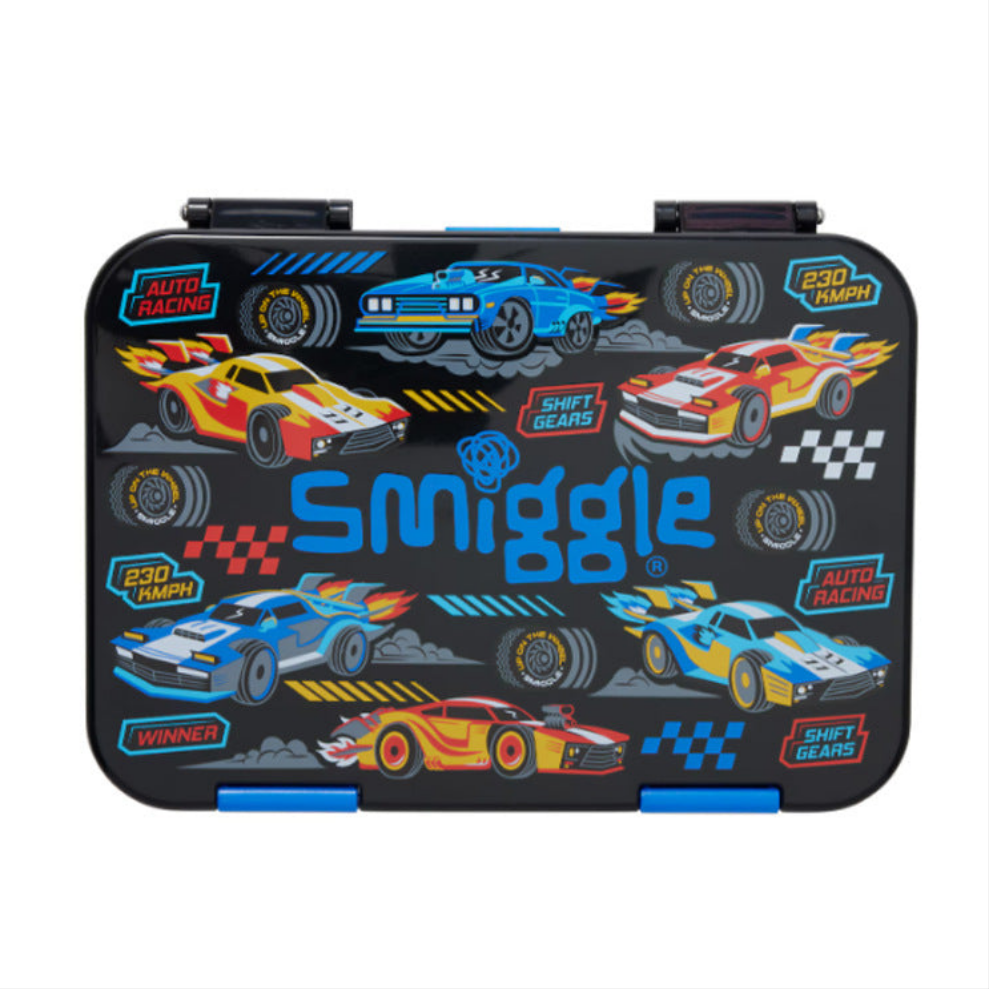 Smiggle Lunch Box - Racing Car | 21x15x4.5