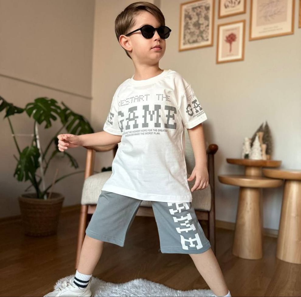 Boys’ Game Cotton Summer Set / 6–7Y