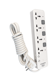4 Ways Extension 2500 Watts 5 Mtrs Cord
