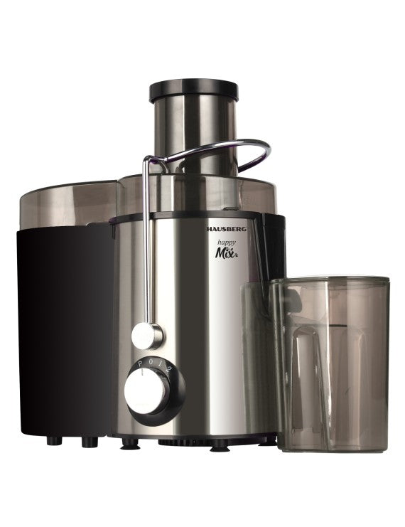Hausberg Fruit and Vegetable Juicer 600W HB-7645 Black Silver