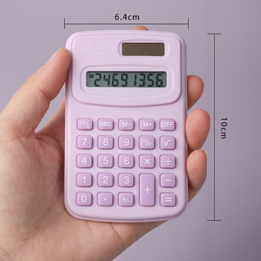 Portable 8-Digit LCD Calculator