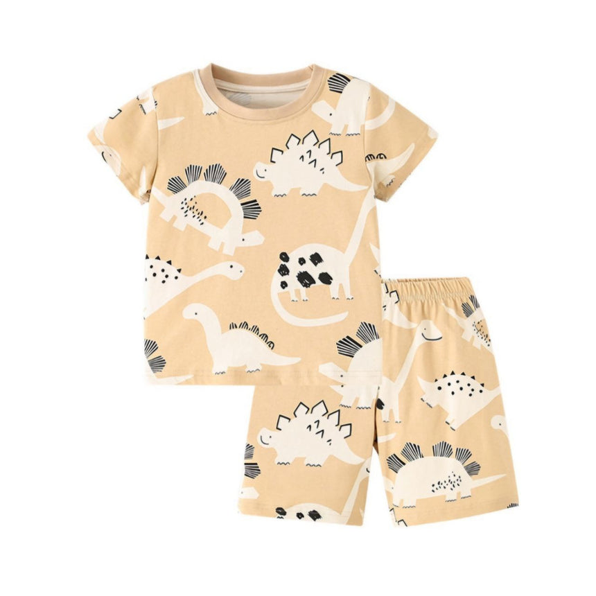 Boys’ Cotton Dinosaur Outfit / 4–8Y