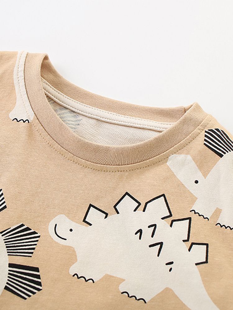 Boys’ Cotton Dinosaur Outfit / 4–8Y