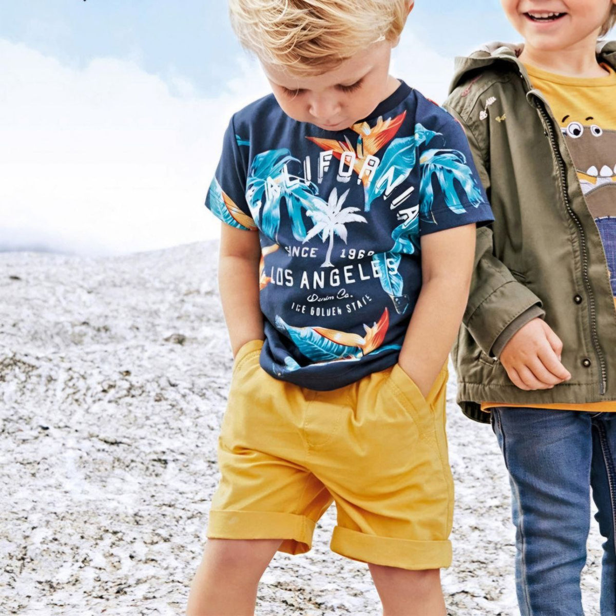 Boys’ Cotton Palm Outfit / 3–10Y