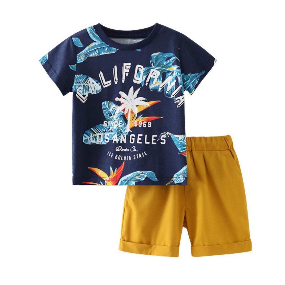 Boys’ Cotton Palm Outfit / 3–10Y