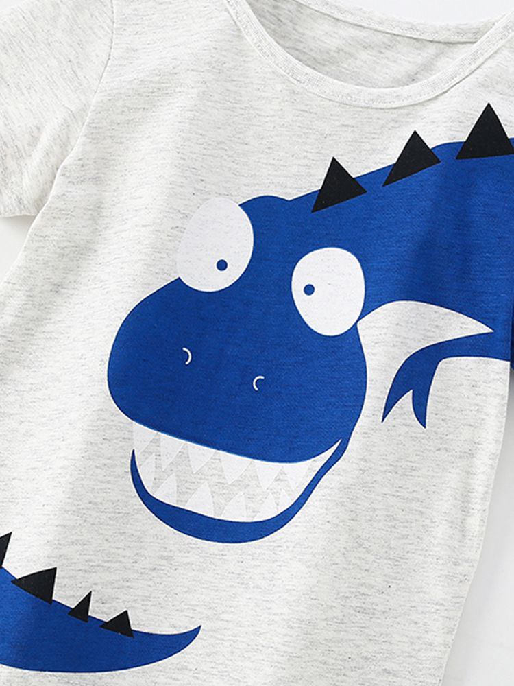 Kids’ Cotton Dinosaur T-Shirt | 3–9Y