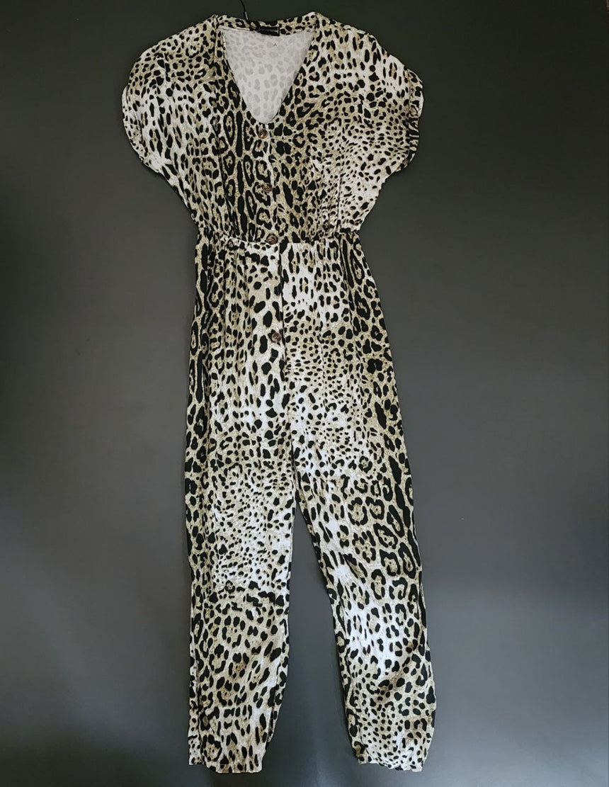 Women's Lion Print Jumpsuit by PrettyLittleThing | M