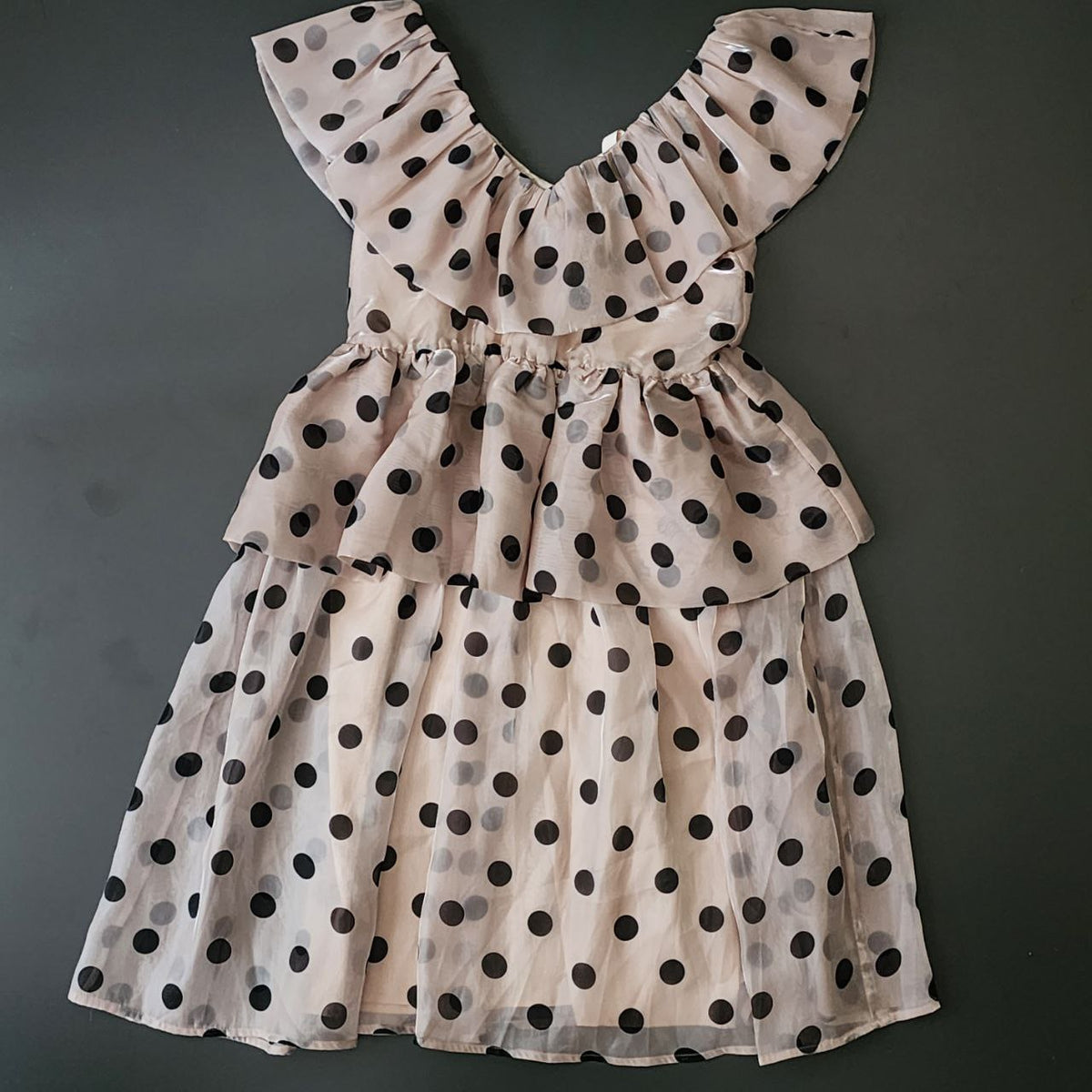 YAS Ruffle Dots Women's Dress Size M