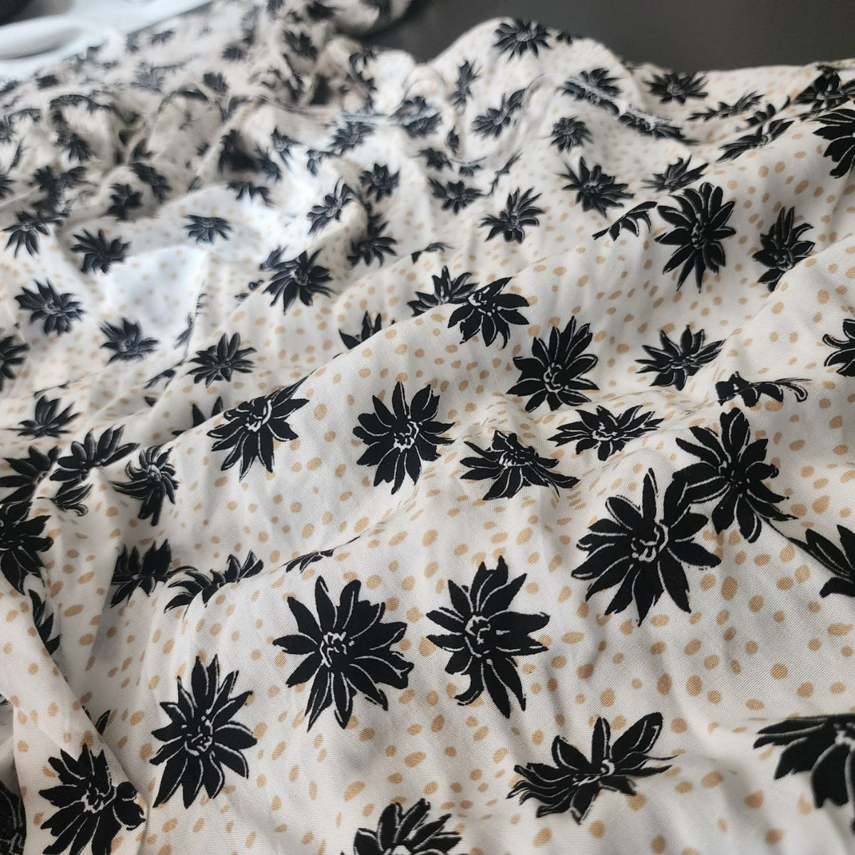 Boohoo Flower Design Long Dress Size L