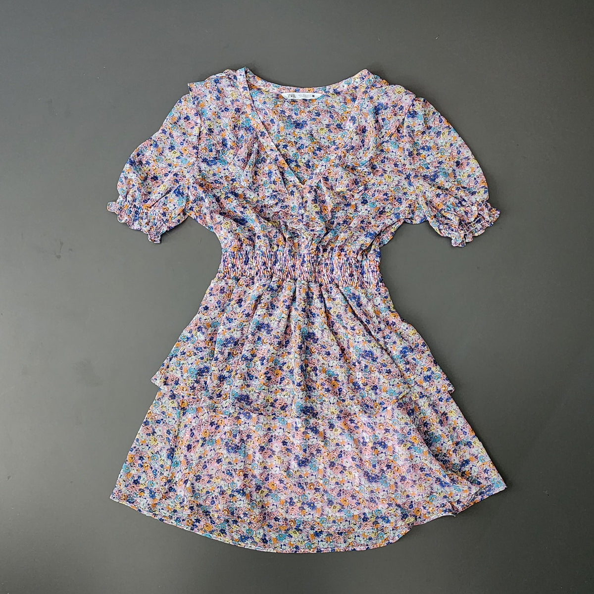 Zara V-Neck Floral Women's Dress Size M