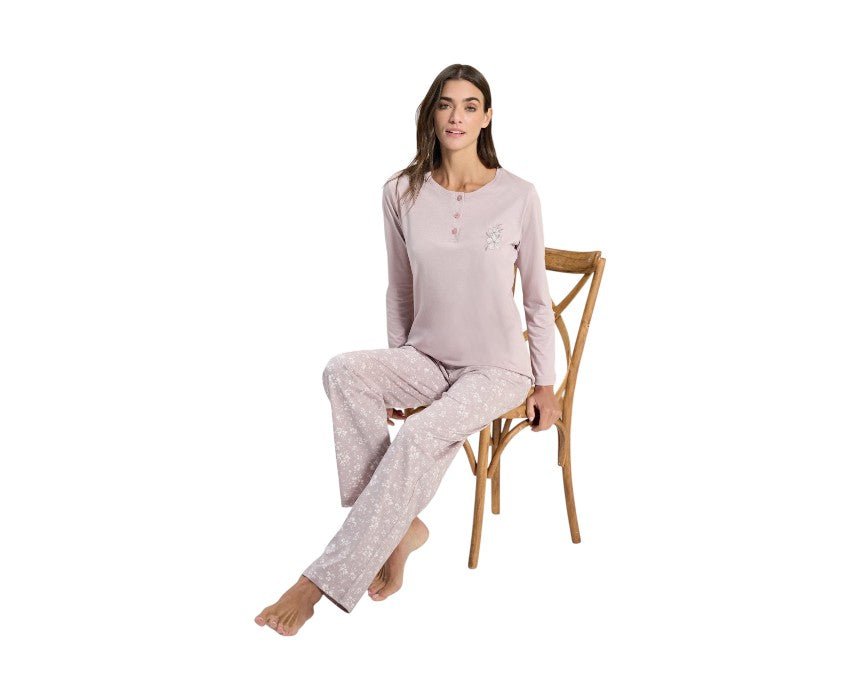 Poleren Women’s Turkish Cotton Pyjama Lilac