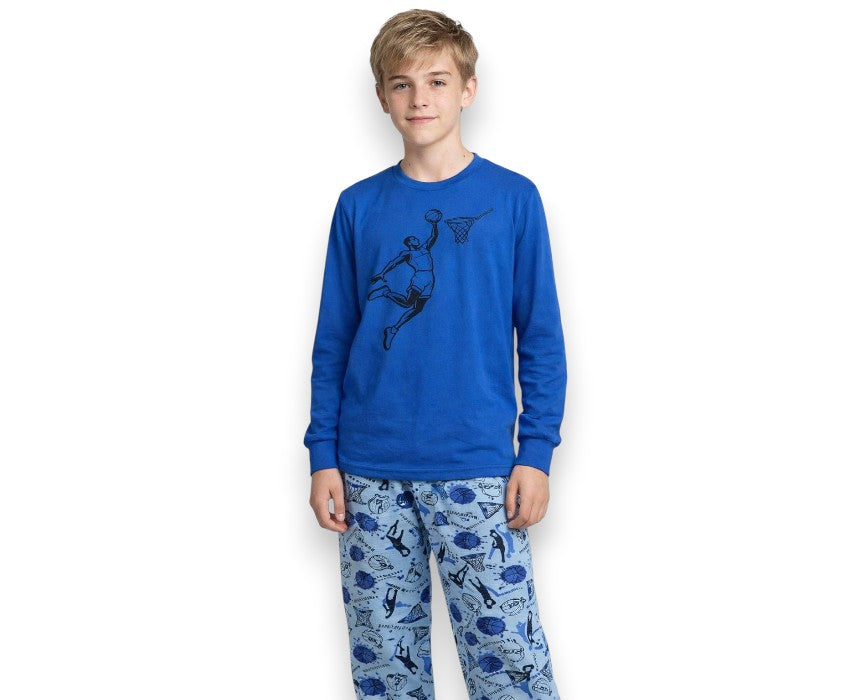 Doucette Boys’ Spring Cotton Blue Pyjama Pants