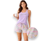 Doucette Women’s Mauve Cotton Short Pyjama Set