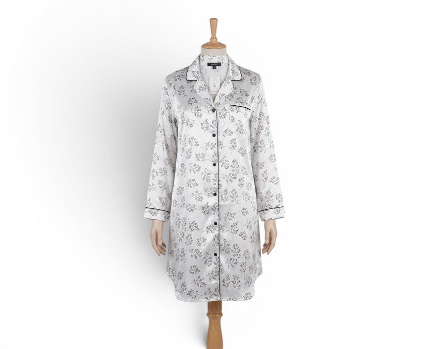 Satin Nightshirt White