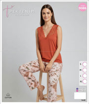 Women Pyjamas Cotton Pants 9086