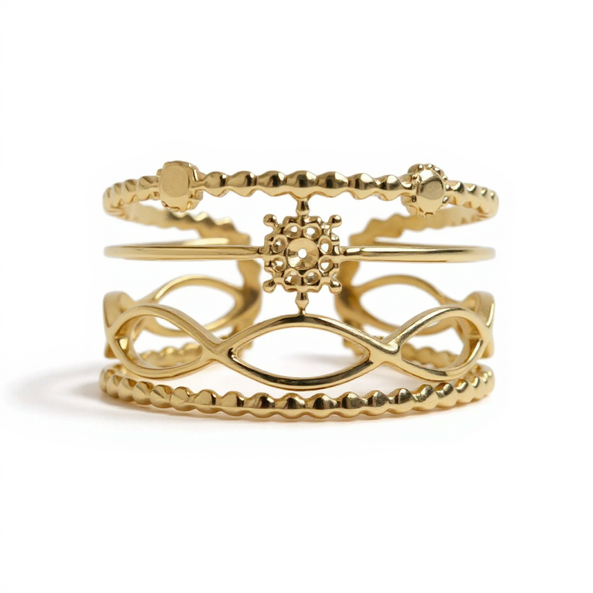 Adjustable Shining Star Ring