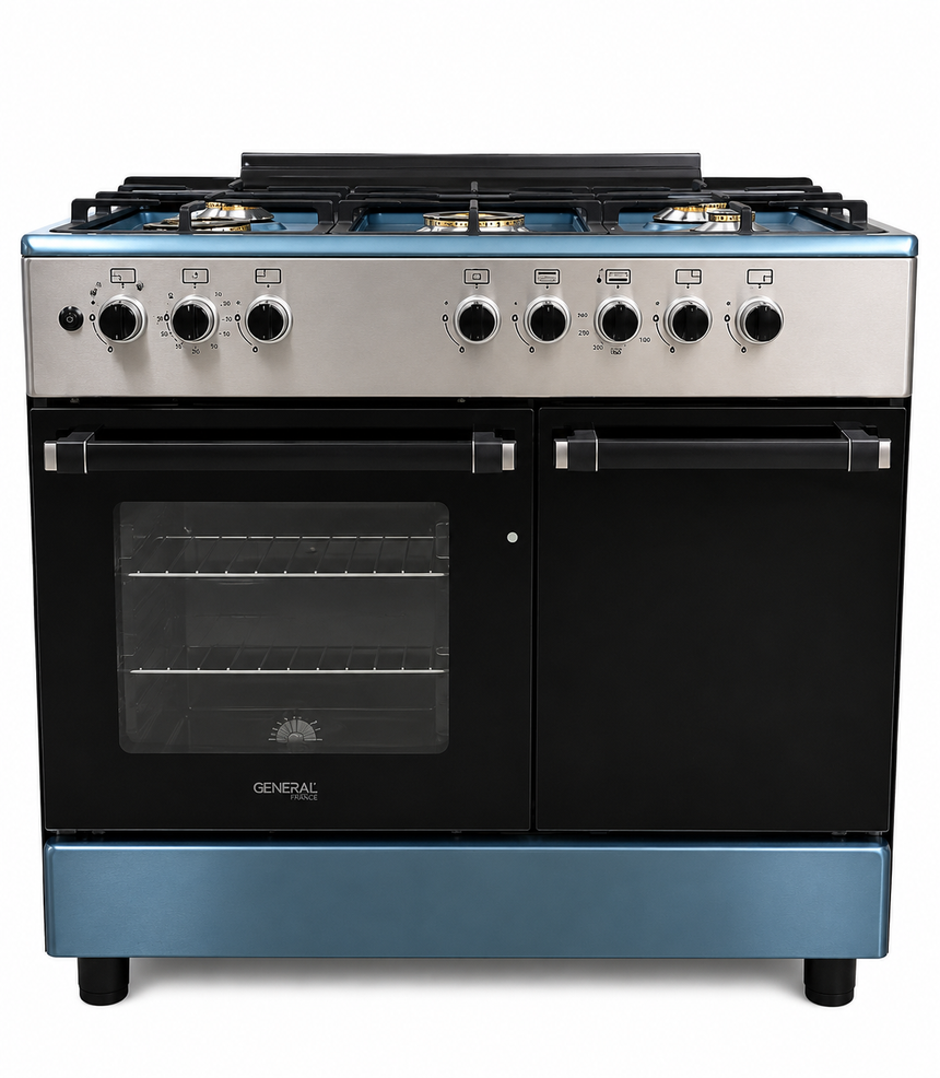 Gas General Stainless 5 Eyes Gas Cooker