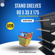 Wall Single-Sided Supermarket Shelf 50kg 175cm