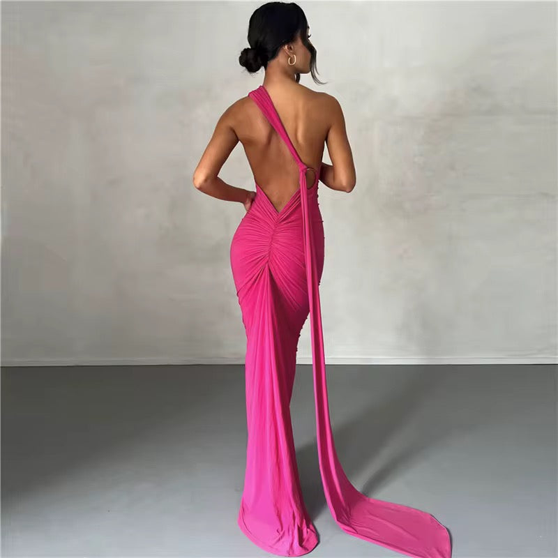 Sexy Back Long Dress