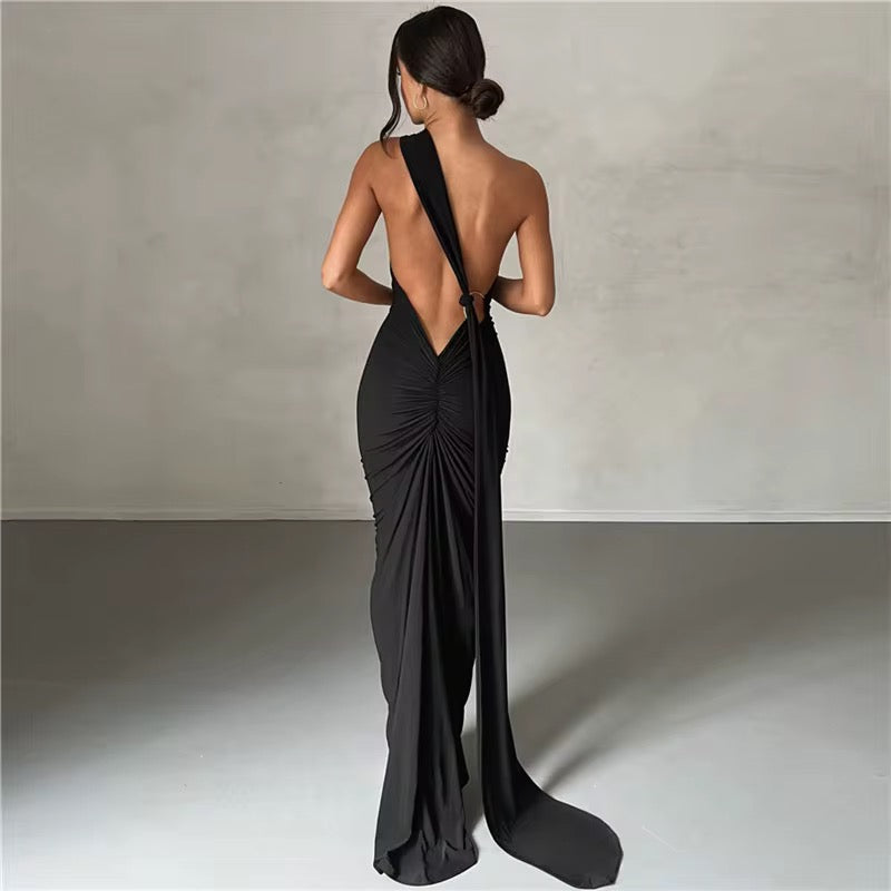Sexy Back Long Dress