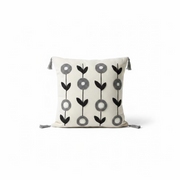 Monochrome Bloom Cushion Cover