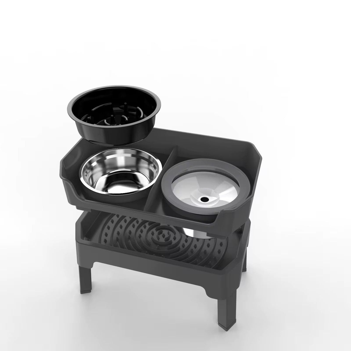 3-In-1 Elevated Dog Feeder Station
