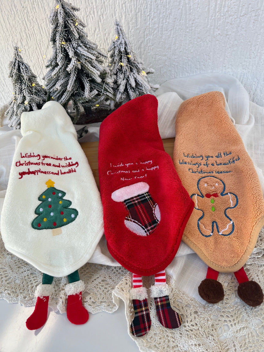 Christmas 3D Hand Towels