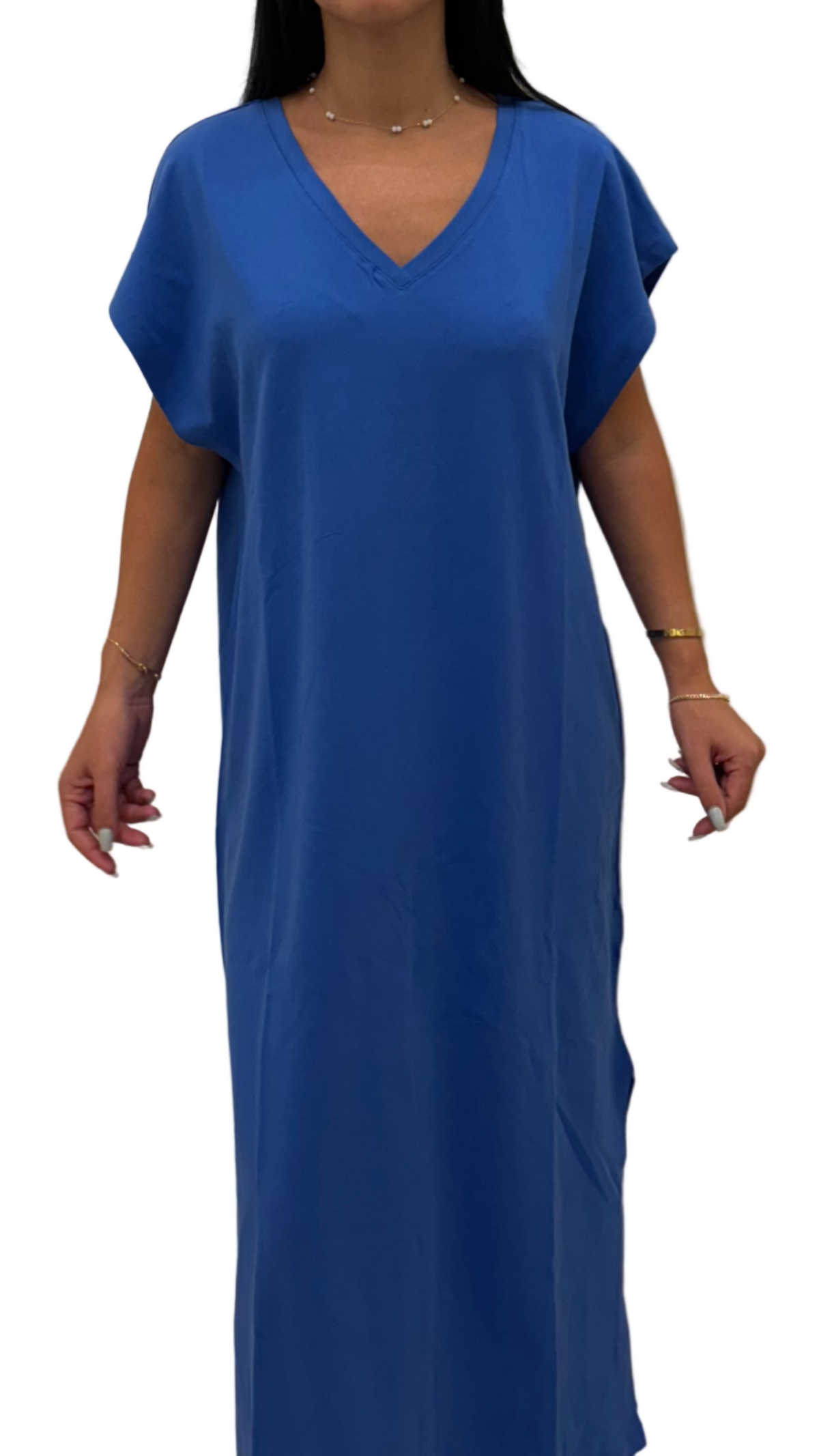 B.young - Blue V-neck Dress