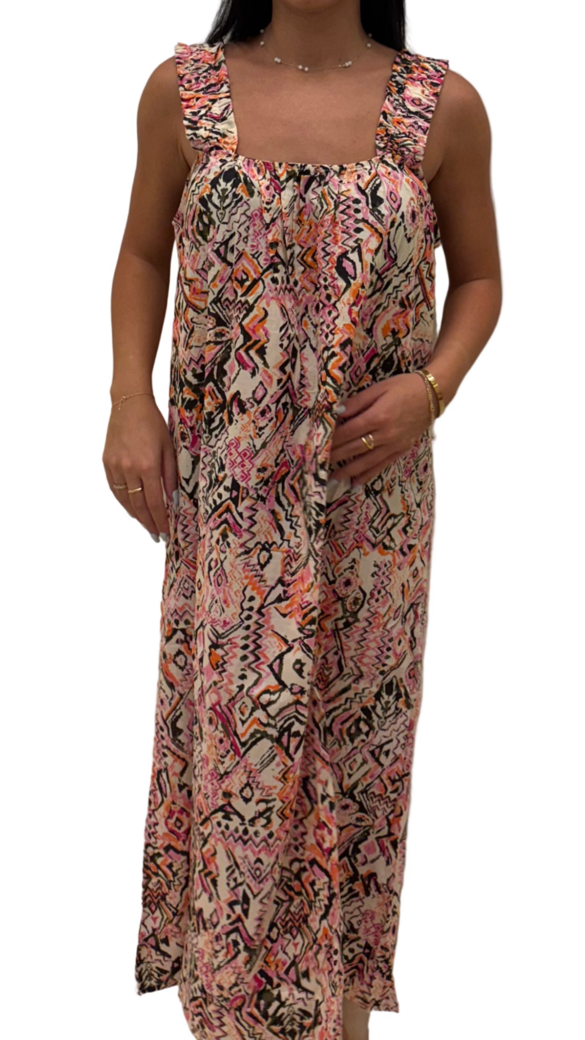 B.young - Sleevless Boho Midi Dress