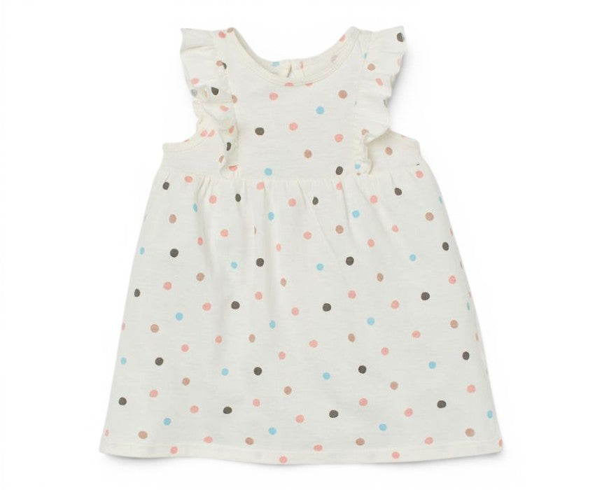 Pastel Polka Dot Frill Baby Dress