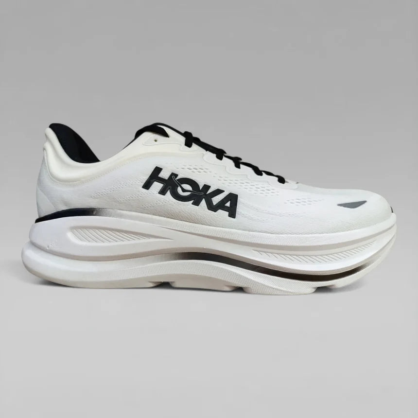Hoka Men Running Shoes Bondi 9 White Black