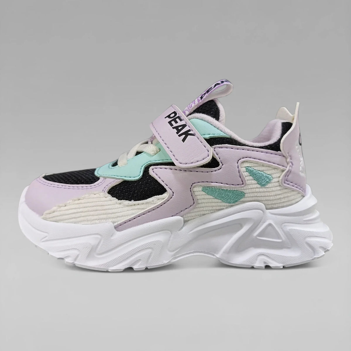 Peak Girls Casual Shoes Black Lite Purple