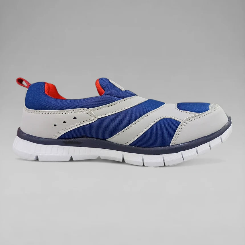 Peak Boys Casual Slip On Shoes Grey Navy