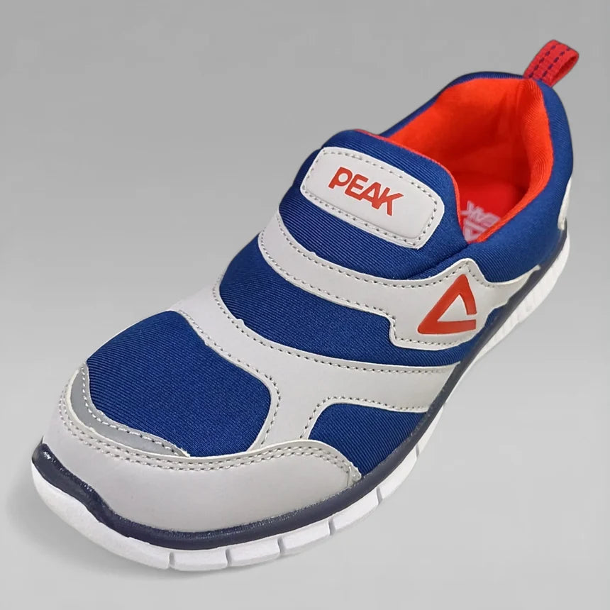 Peak Boys Casual Slip On Shoes Grey Navy