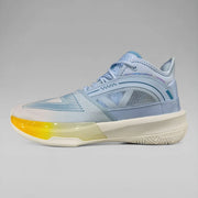 Peak Men Basketball Shoes White Blue Taichi Super
