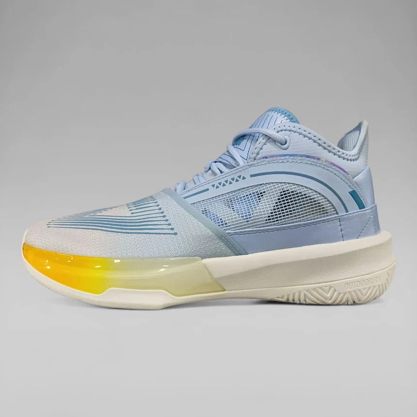 Peak Men Basketball Shoes White Blue Taichi Super
