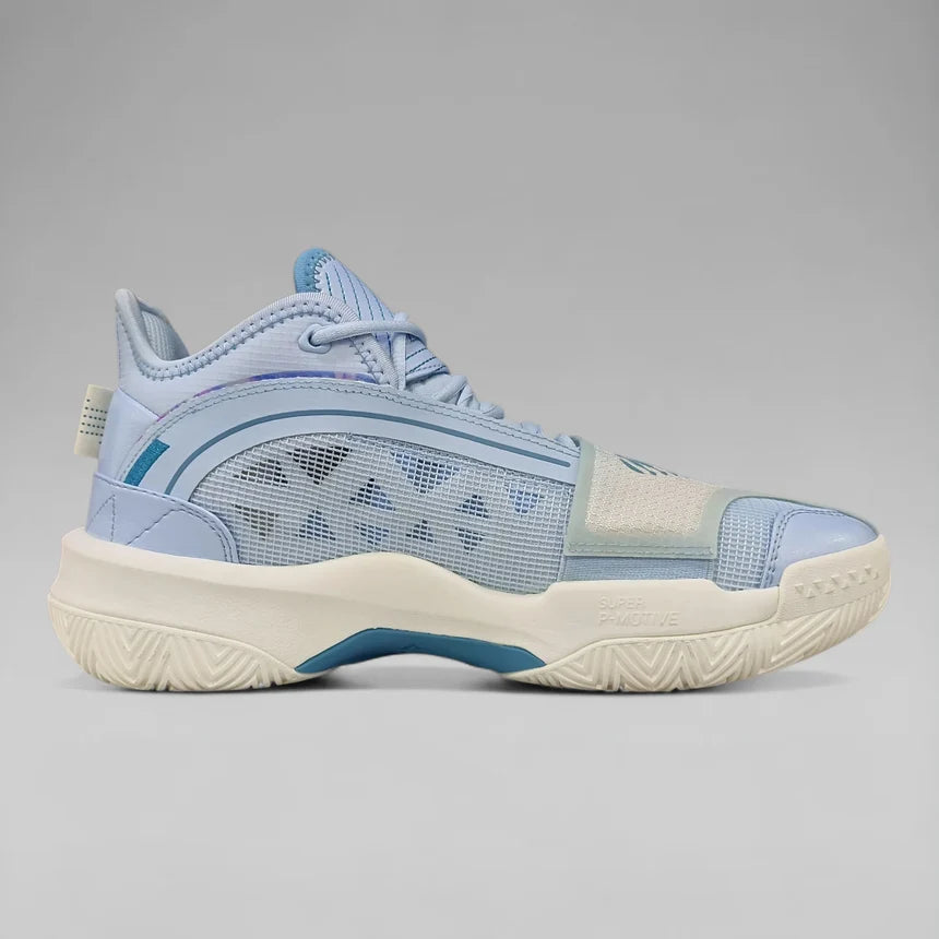 Peak Men Basketball Shoes White Blue Taichi Super