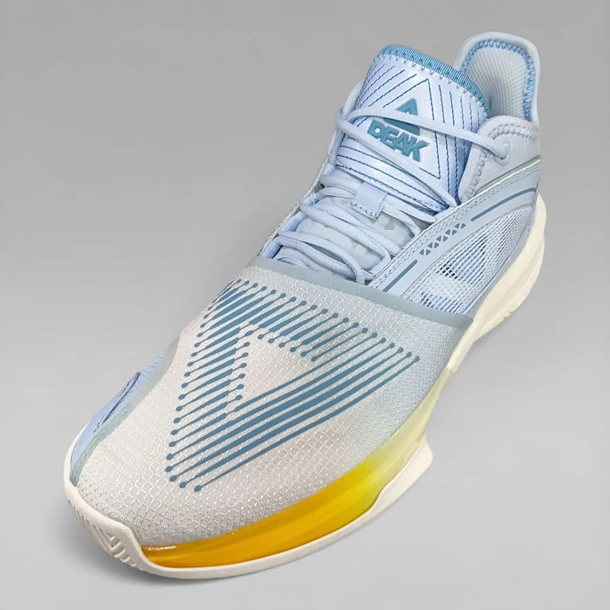 Peak Men Basketball Shoes White Blue Taichi Super
