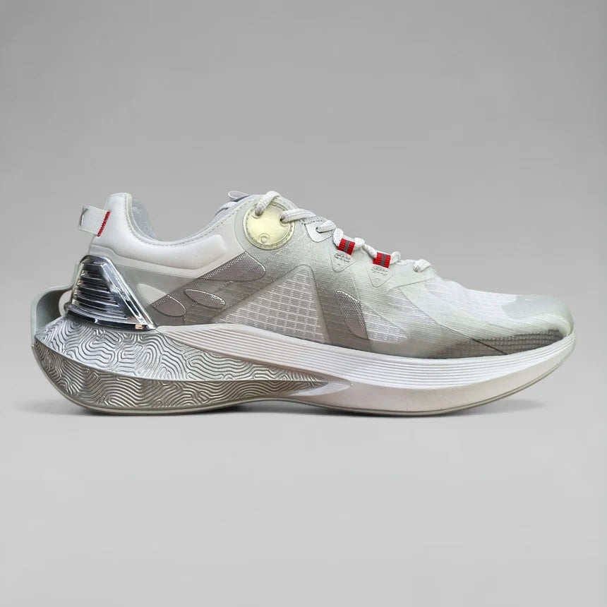 Peak Men Running Shoes Taichi 3.0 Pro White Silver