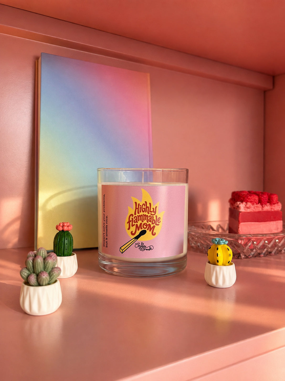 Vanilla Scented Candle - Highly Flammable Mom