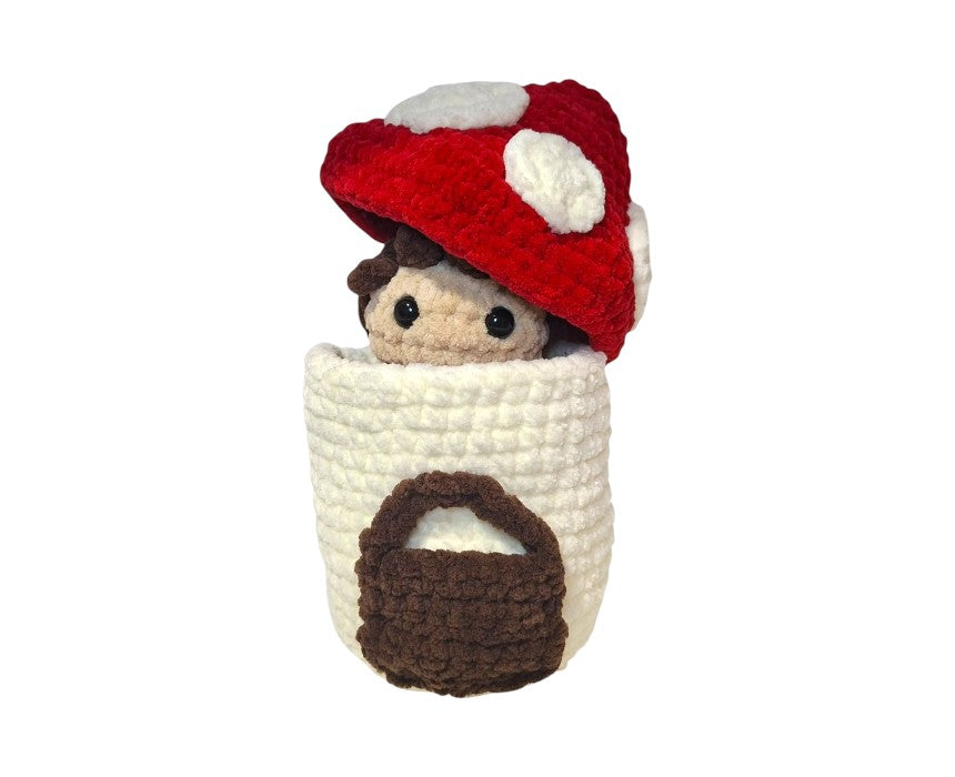 Mushroom Fairy House Container