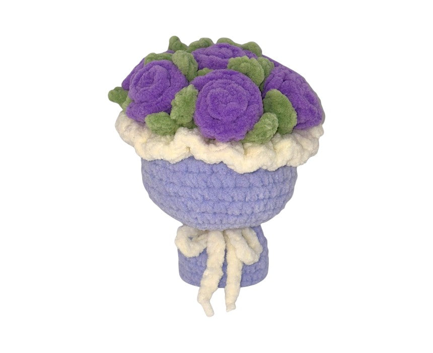 Violet Chonky Flower Bouquet Plushie