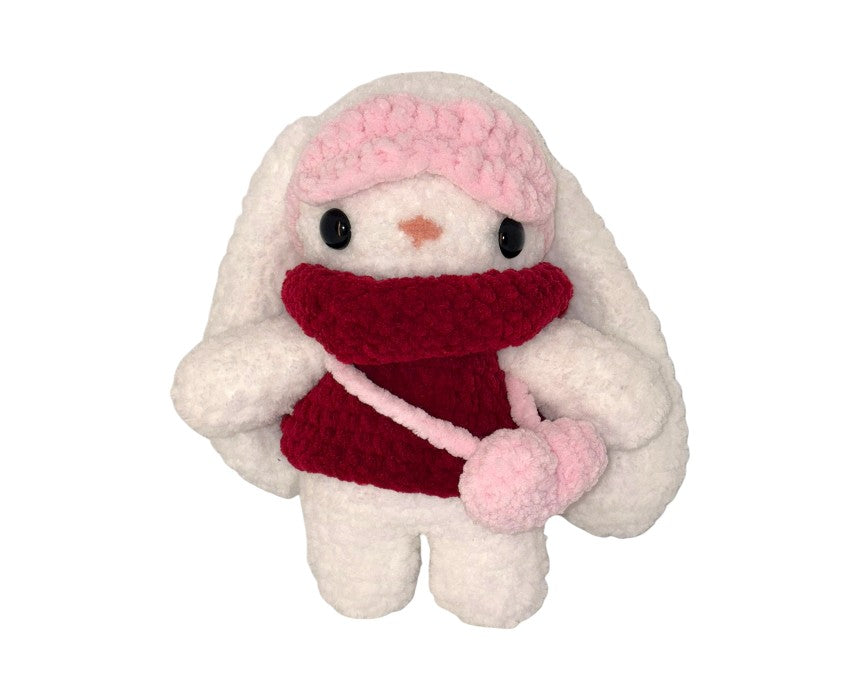 Sleepy Cozy Fluffy Bunny Plushie
