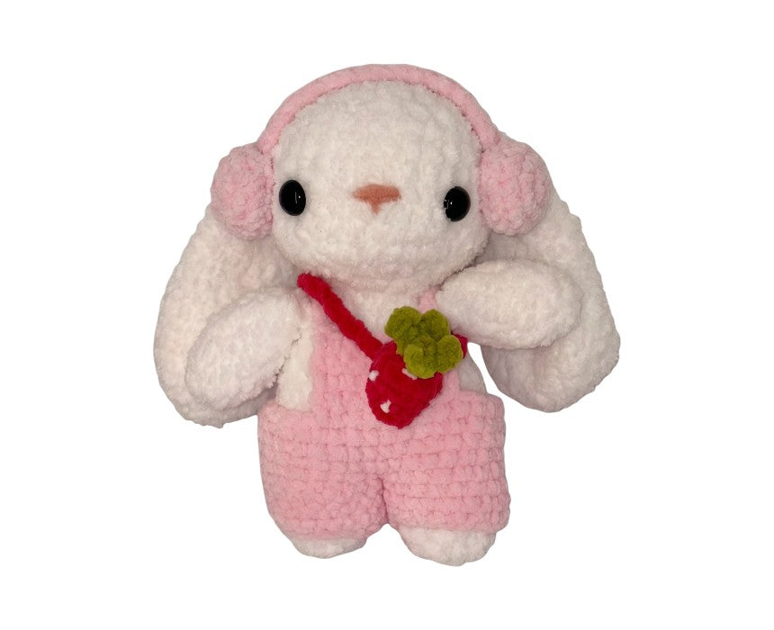 Strawberry Farm Fluffy Bunny Plushie