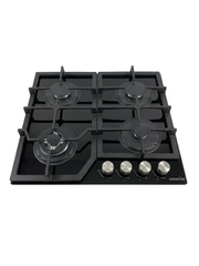 SuperChef Hob 60 cm 4 Gas Burners Cast Iron Glass - DH-60 4 g GLASS