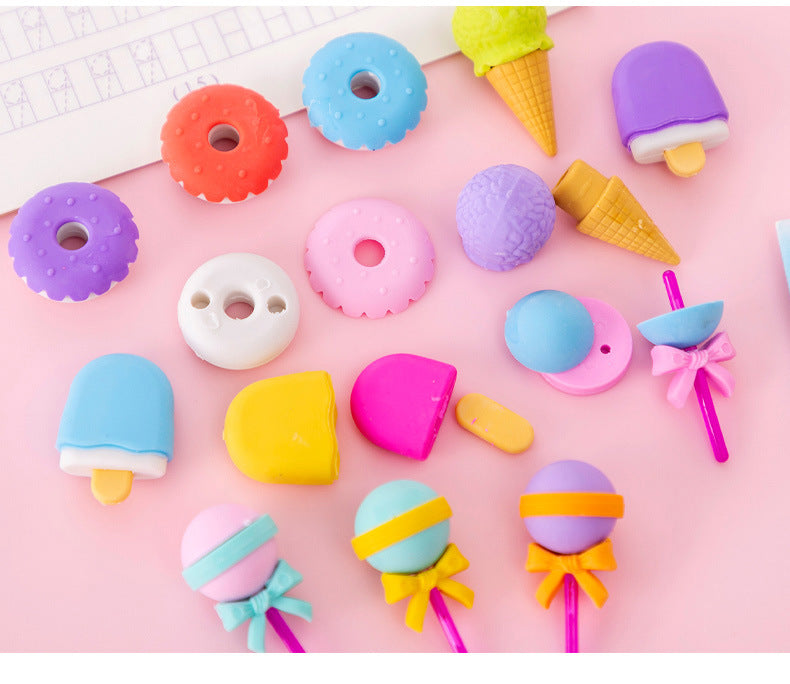 Ice Cream Food Simulation Eraser
