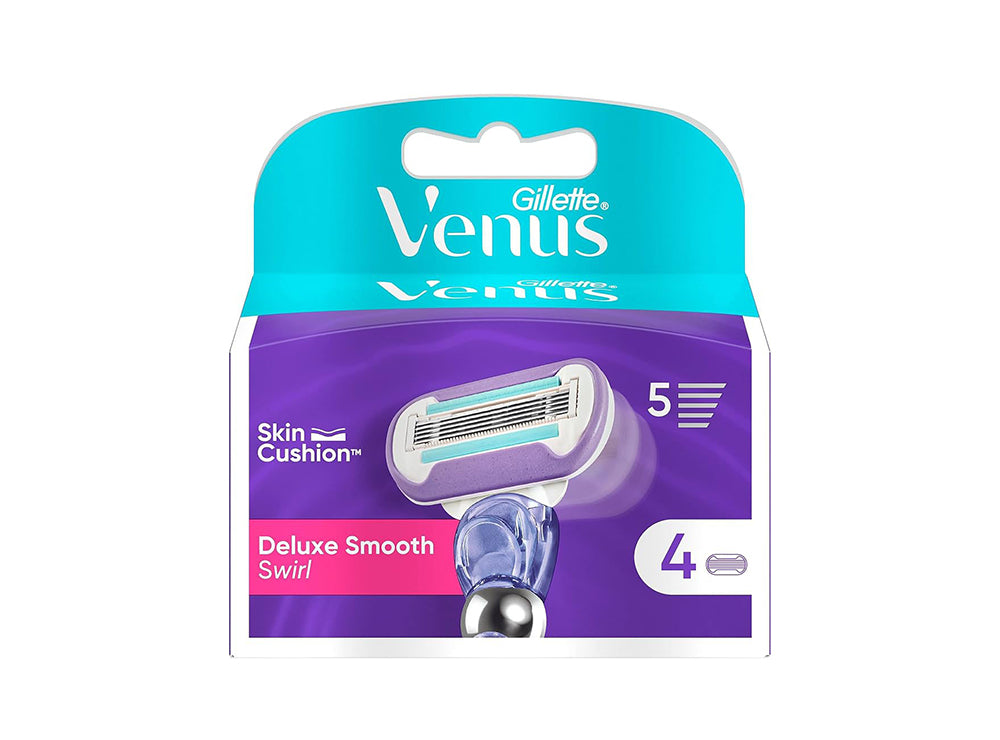 Gillette Venus Deluxe Smooth Swirl Razor 4 Pieces