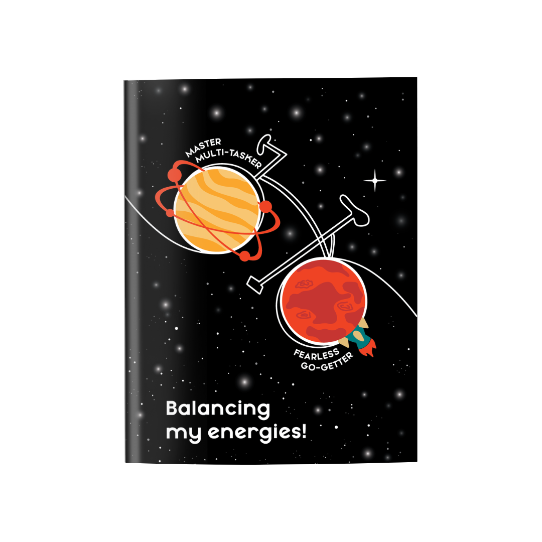 Mars And Venus Illustration A6 Pocket Notebook